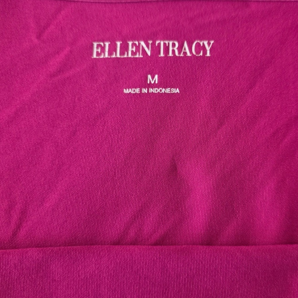 Ellen Tracy Cami Women M Festival Pink Adjustable Strap Slimming Top Barbie - Picture 5 of 8